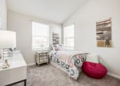 Thumbnail 21 of 30 - Bedroom with Single Bed at Refinery Row, Baltimore Maryland