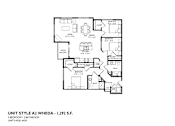 Thumbnail 33 of 54 - A drawing of a floor plan for a 3 bedroom 3 bathroom unit.
