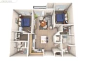Thumbnail 25 of 39 - a 1 bedroom floor plan  395  950 sq ft