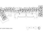 Thumbnail 43 of 80 - A black and white image of a floor plan of a building.
