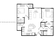 Thumbnail 71 of 80 - A floor plan of a unit style C5 with 4 bedrooms and 2 bathrooms.