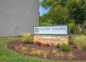 Thumbnail 1 of 16 - colony square apartments sign in front of apartment building