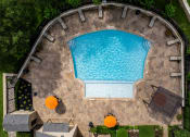 Thumbnail 9 of 22 - Aerial View Of Pool at Summit Ridge Apartments, Temple, 76502