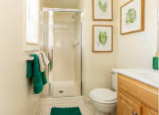 Thumbnail 21 of 31 - On suite master bathroom with walk in shower at Spring Hill Apartments & Townhomes, Baltimore Maryland