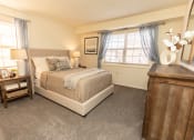 Thumbnail 27 of 33 - Bedroom with king size bed at Seminary Roundtop Apartments, Lutherville, MD