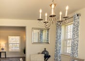 Thumbnail 21 of 36 - Dining room with window and dining room table looking into living room