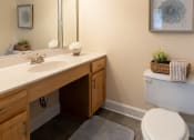 Thumbnail 20 of 28 - Bathroom with a toilet and a sink at Ivy Hall Apartments*, Towson, MD 21204.