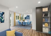 Thumbnail 10 of 39 - Living Room with Storage Closet with Shelving