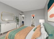 Thumbnail 5 of 62 - Bedroom with Walk-In Closet, Bathroom, and Vinyl Flooring