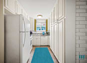 Thumbnail 64 of 65 - Kitchen with Refrigerator, Stove, Microwave Oven, Dishwasher, and Ample Cabinet Storage
