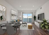 Thumbnail 4 of 71 - Living Room with Patio, Recessed Lighting, and Vinyl Flooring