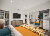 Thumbnail 74 of 106 - Bedroom with a Multiple Closets at Ogden Garden by Wiseman, Los Angeles, CA, 90036