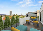 Thumbnail 34 of 106 - Patio with Fantastic Views of the City at Ogden Garden by Wiseman, Los Angeles, CA