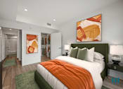 Thumbnail 23 of 106 - Bedroom with Walk-In Closet at Ogden Garden by Wiseman, Los Angeles, CA, 90036