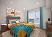 Thumbnail 48 of 106 - Well Lite Bedroom at Ogden Garden by Wiseman, Los Angeles, CA