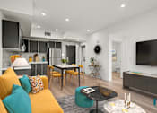 Thumbnail 45 of 106 - Well Lit Living Room at Ogden Garden by Wiseman, Los Angeles, CA, 90036