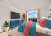 Thumbnail 78 of 106 - Master Bedroom with Balcony at Ogden Garden by Wiseman, Los Angeles