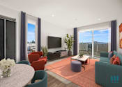 Thumbnail 71 of 106 - Dining Area with Living Room Space at Ogden Garden by Wiseman, California