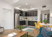 Thumbnail 50 of 106 - Kitchen Come Living Area at Ogden Garden by Wiseman, Los Angeles