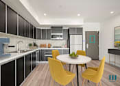 Thumbnail 42 of 106 - Kitchen with Yellow Chairs and Table at Ogden Garden by Wiseman, Los Angeles