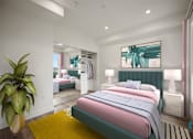 Thumbnail 5 of 106 - Cozy Bedroom at Ogden Garden by Wiseman, Los Angeles, California
