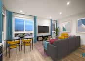 Thumbnail 29 of 106 - Dining and Living Room Space at Ogden Garden by Wiseman, California