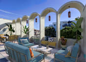 Thumbnail 24 of 30 - Ohio Sawtelle Rooftop Terrace with Seating Area