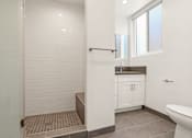 Thumbnail 26 of 65 - Apartment Bathroom with Walk-In Shower