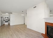Thumbnail 20 of 48 - Open-Concept Dining and Living Room with Electric Fireplace
