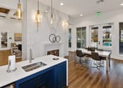Thumbnail 21 of 31 - Clubhouse kitchen at Kensley Apartment Homes