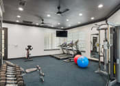 Thumbnail 11 of 15 - Fitness center at Cypress View Villa Apartments in Weatherford TX