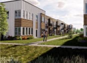 Thumbnail 4 of 22 - Exterior Rendering VIEW at The Daniels at Northern Gateway Apartments, Saukville, WI 53080