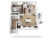 Thumbnail 17 of 22 - One Bed 1 bath floor plan B at The Daniels at Northern Gateway Apartments, Wisconsin, 53080