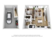 Thumbnail 15 of 22 - One Bed 1 bath floor plan at The Daniels at Northern Gateway Apartments, Saukville, Wisconsin