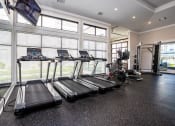 Thumbnail 7 of 60 - the gym is equipped with cardio equipment and windows