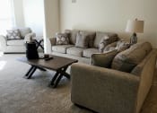 Thumbnail 27 of 39 - a living room with couches and a coffee table