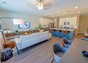 Thumbnail 31 of 71 - an open floor plan with a kitchen and living room
