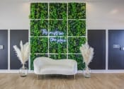 Thumbnail 5 of 22 - a living wall with a white couch in front of it