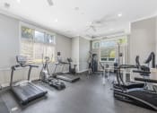Thumbnail 5 of 35 - the gym has cardio machines and treadmills and windows