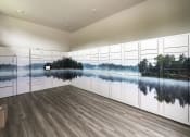 Thumbnail 38 of 70 - a large pool of water in a room with wood floors