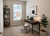 Thumbnail 20 of 71 - office area with desk and shelf and wall art