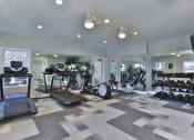 Thumbnail 22 of 27 - a gym with treadmills and other exercise equipment at Thornblade, Greenville, 29615