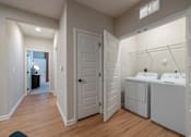 Thumbnail 47 of 77 - A bathroom with two sinks and a shower.