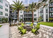 Thumbnail 34 of 47 - The spacious living area at The Citizen at Waterset features high-end appliances in Apollo Beach.