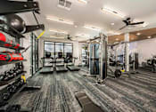 Thumbnail 14 of 47 - Modern fitness center at The Citizen at Waterset, equipped for active lifestyles in Apollo Beach