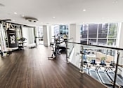 Thumbnail 58 of 72 - A gym with a view of the city.