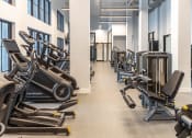 Thumbnail 16 of 22 - a room filled with cardio equipment and weights at Leena Plantation, Plantation, FL