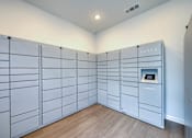 Thumbnail 42 of 49 - A room with a wall of lockers and a sign that says "LUXER".