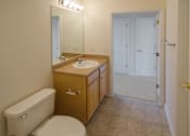 Thumbnail 27 of 62 - guest bathroom with vanity