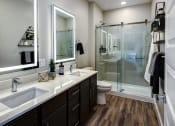Thumbnail 7 of 50 - Bathroom with vanity at Icon Apartment Homes at Ferguson Farm, Bozeman